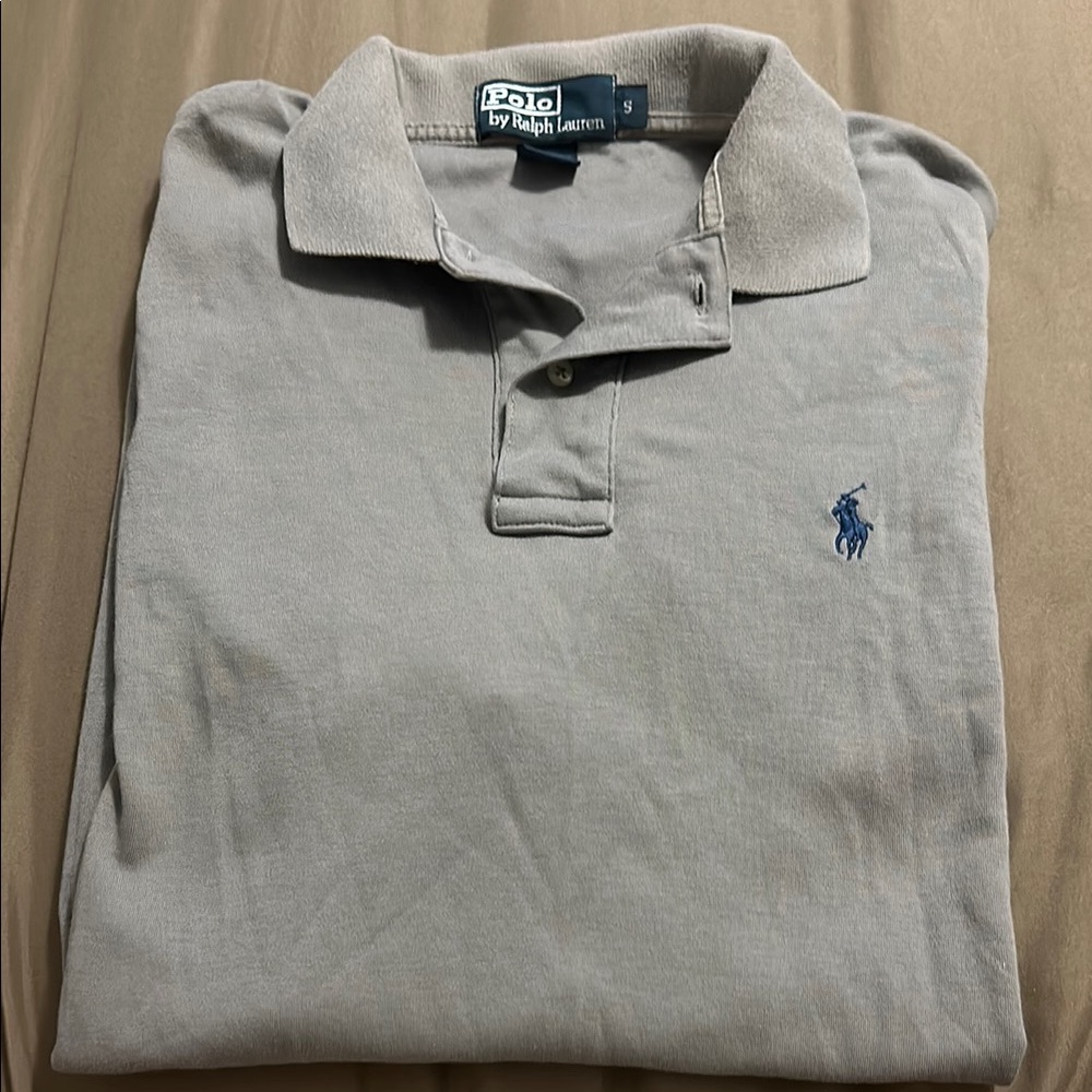 Polo by Ralph Lauren Men's Grey Polo Shirt
